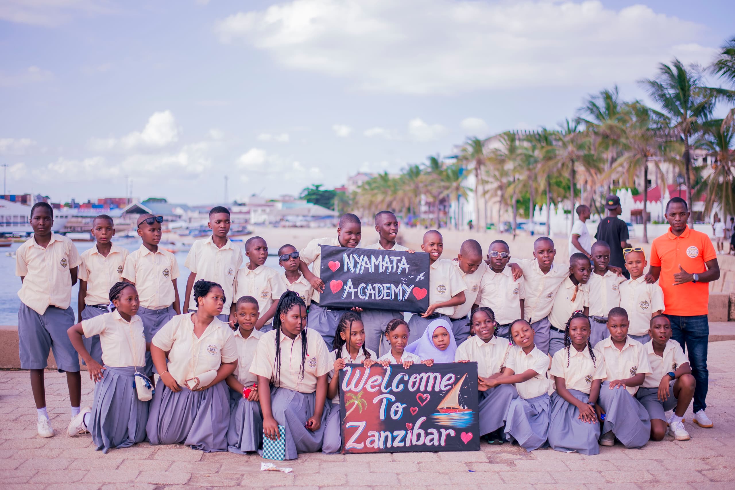 Students at Forodhani Gardens
